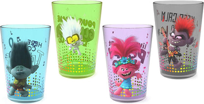 Zak Designs 14.5oz Disney Frozen 2 Nesting Tumbler Set Includes Durable Plastic Cups, Fun Drinkware is Perfect for Kids, 4pk (14.5oz, Anna & Elsa & Olaf)