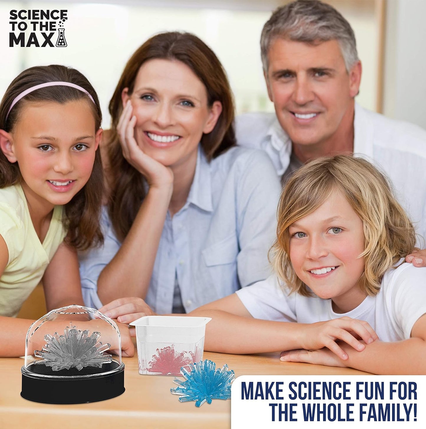Crystal Growing Kit for Kids - STEM Science Kit for Kids Boys and Girls & Adults - 3 Display Crystal Dome Displays - Educational Science