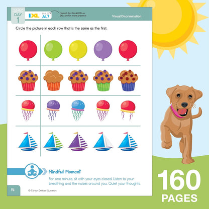 Summer Bridge Activities Preschool to Kindergarten Workbook, Activity Book Ages 4-6 With Math, Phonics, Handwriting Practice, Fitness, Flash Cards, Stickers, and More