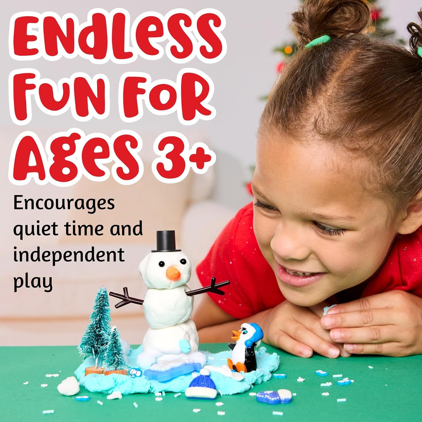 Creativity for Kids Sensory Pack: Christmas - Activities for Kids, Toddler Stocking Stuffers & Sensory Bin Filler, Travel Toys for Toddlers (Ages 3+)
