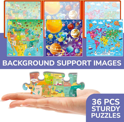 QUOKKA Magnetic Puzzles for Kids Ages 4-6 – Magnetic Fractions Learning Set for Kids 6-12 – Math Games for Homeschooling, Classrooms & Travel – 110 Magnets, 12 Task Pages, Marker – Toddler Travel Toys
