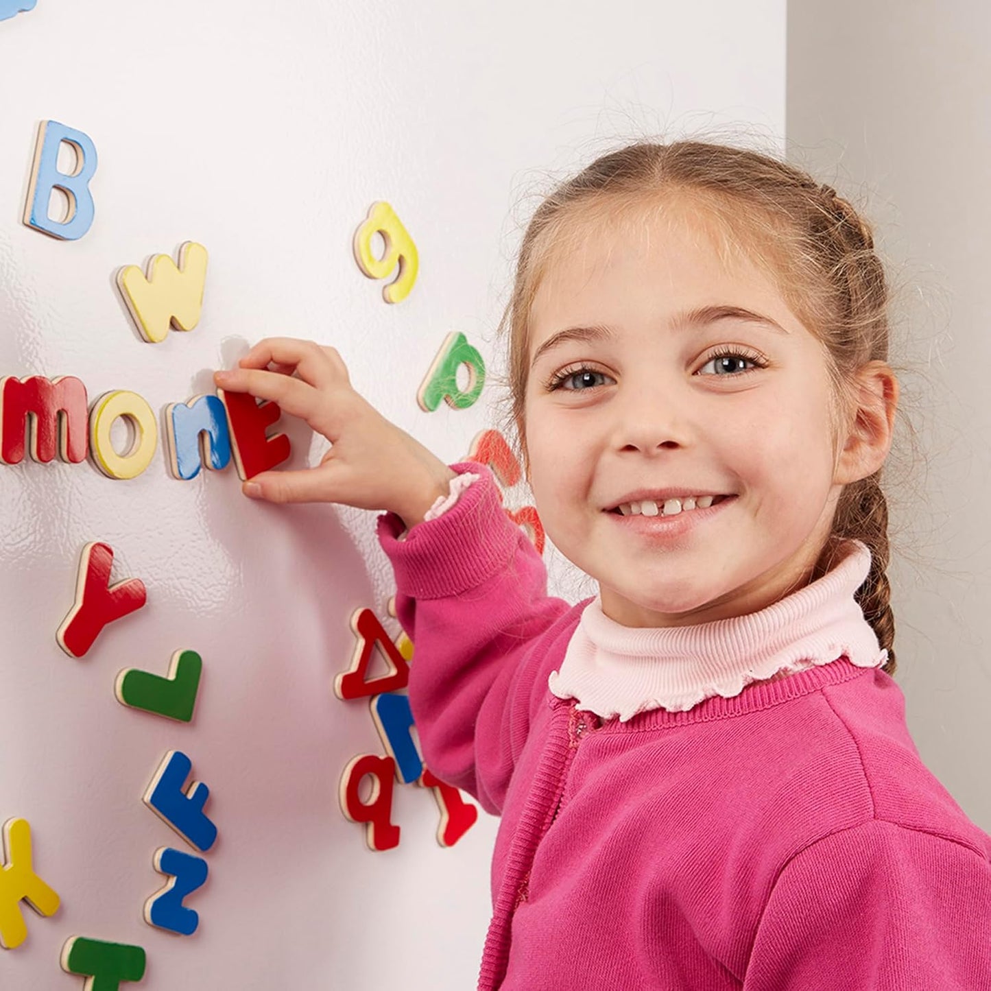 Melissa & Doug Deluxe Magnetic Letters and Numbers Set – 89 Wooden Alphabet Magnets & Numbers, Educational Learning Toys for Preschool Kids Ages 3+