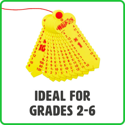 Learning Wrap-Ups Multiplication Keys - Self Correcting Math Tool for Kids Grade Level 2-6