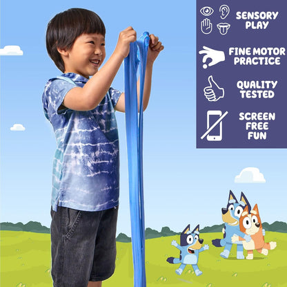 Horizon Group USA Bluey SLIMYGLOOP Slimy Sand Mold & Play Creations, 8-Piece Playset, 3 Scented Colors, Sensory Activity for Kids Ages 3, 4, 5, 6, 7, 8, Multi, Medium