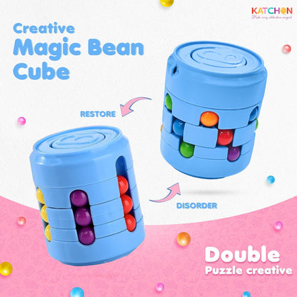 KatchOn, Rotating Fidget Toys – Pack of 12 | Magic Bean Brain Teaser Puzzle Cube, Pinata Stuffers for Kids | Fidget Spinners Party Favors for Kids, Adults | Classroom Prizes Goodie Bag Stuffers