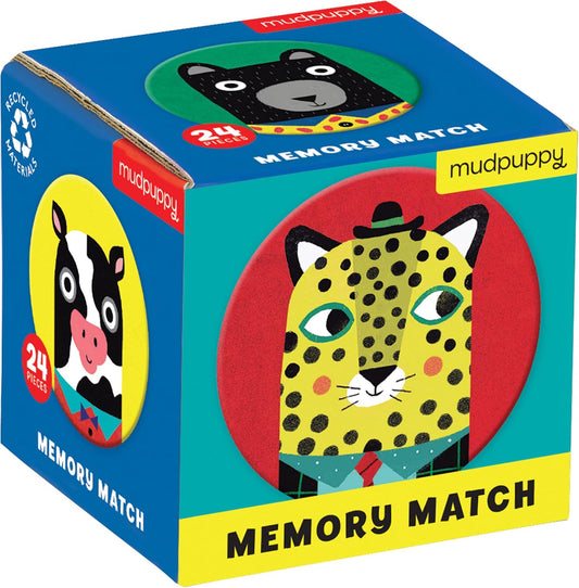 Mudpuppy Unicorn Magic Mini Memory Matching Game – Memory Game for Kids Ages 3 and Up, Makes A Great Gift Idea, 2.75” Mini Storage Cube Is Ideal for On-The-Go Fun