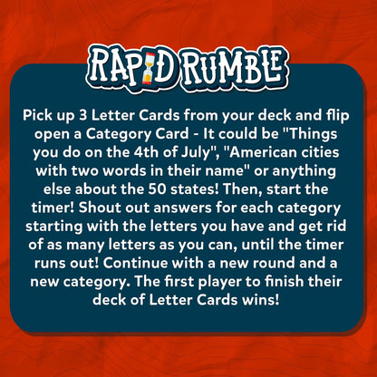 Skillmatics Rapid Rumble - Fast-Paced Board Game for Kids, Teens & Adults, Fun for Family Game Night & Educational Toy, Quick-Thinking Card Game, Gift for Ages 6, 7, 8, 9 & Up