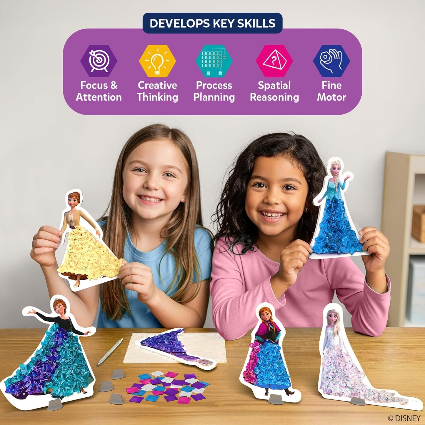 Skillmatics Poke-in Art - Magical Unicorn Dream Decor, Mess-Free Fun for Kids, DIY Wood Craft Kits, Screen-Free Activity, Gifts for Ages 4, 5, 6, 7, 8, 9