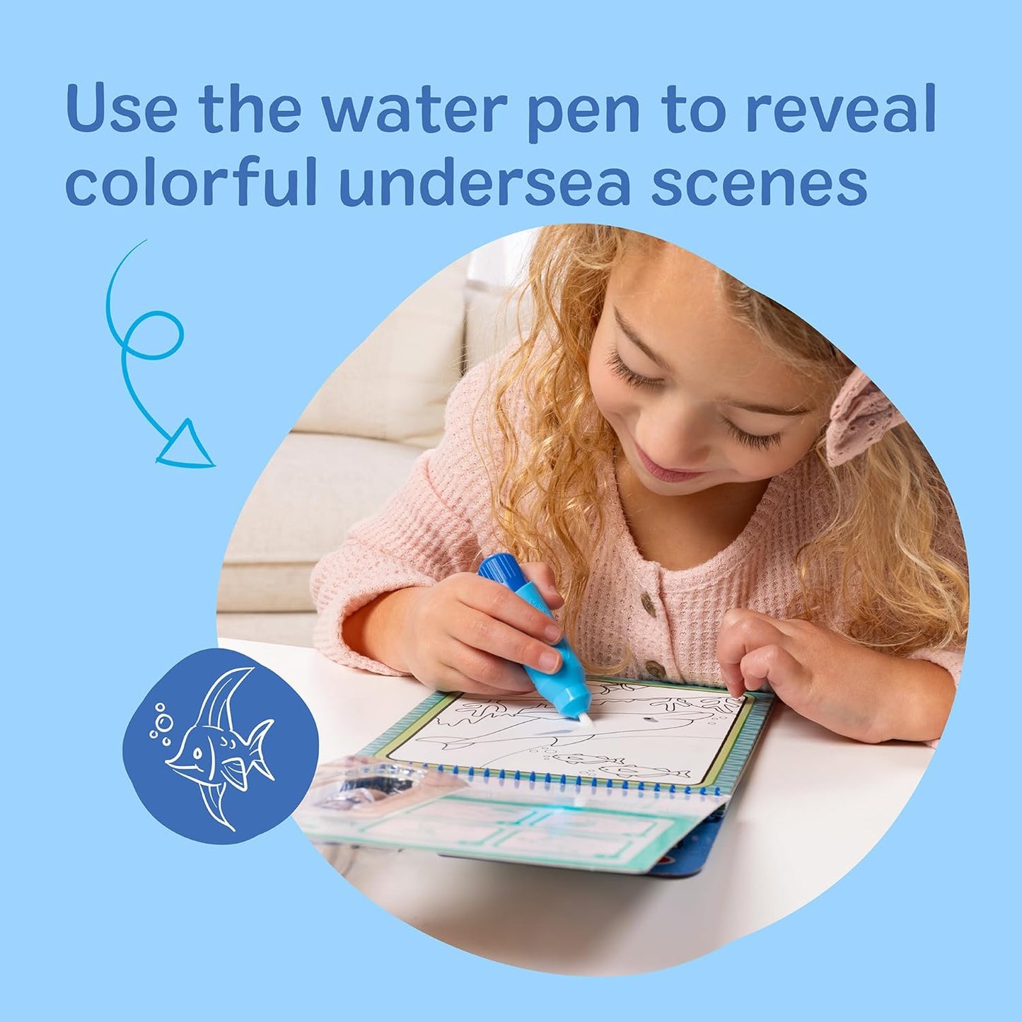 Melissa & Doug On The Go Water Wow! Mess Free Coloring Book, Reusable Water-Reveal Activity Pad, Dinosaurs, Travel Toys, Party Favors, for Toddlers & Kids Ages 3+