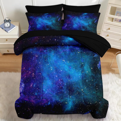 Nesker Comforter Set Twin Size, Science Lab School 5 Pcs Bedding for Kids and Adults, Medical University Chemistry Bed Sheet Sets with Fitted Sheet Pillowcase & Sham