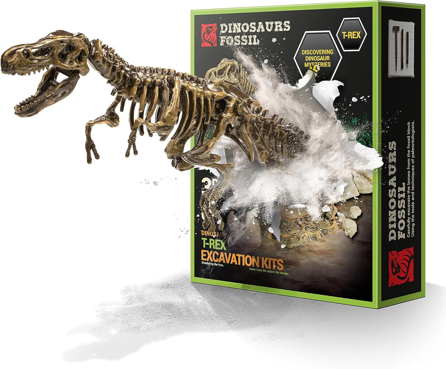 VIBIRIT Dig Up Dinosaurs Skeleton Set,Dinosaur Digging Fossil Kit Model Toys,Excavation Kits for kids5-12year,Educational Realistic Toys for Kids,Boys,Girls