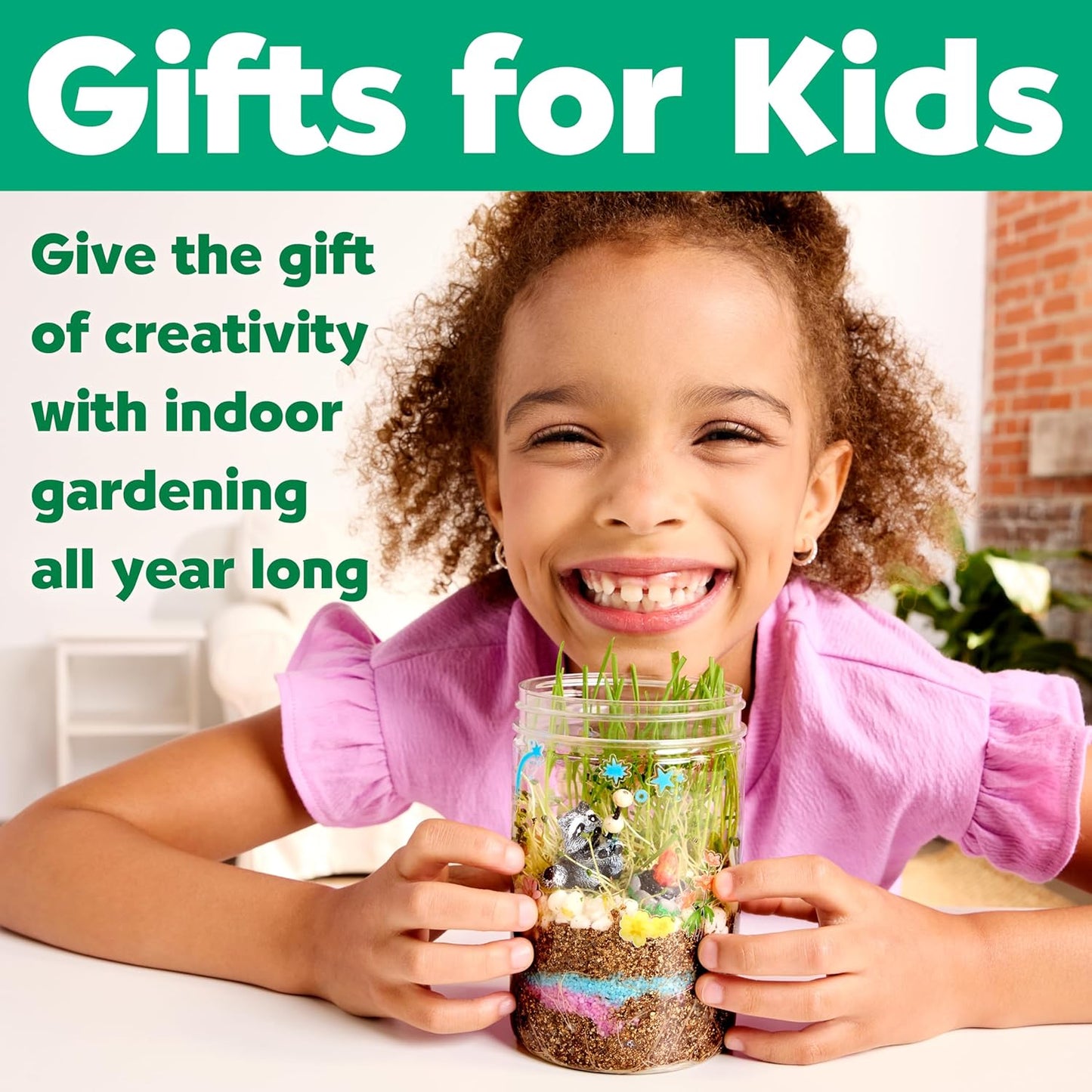 Creativity for Kids Grow 'N Glow Terrarium Kit - Educational Science Kits| Spring Crafts for Kids Gifts for Boys and Girls | Craft and STEM Projects (Ages 6+)