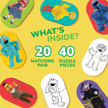 MasterPieces Kids Games - Sesame Street Heads & Toes Matching Game - Fun and Educational - Laugh and Learn