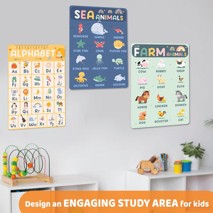 jackinthebox 12 Science Posters for Classroom - 12 x 17 inches Laminated, Middle School Science Posters, Posters for High School, Science Classroom Decor, Science Bulletin Board Sets for Kids.