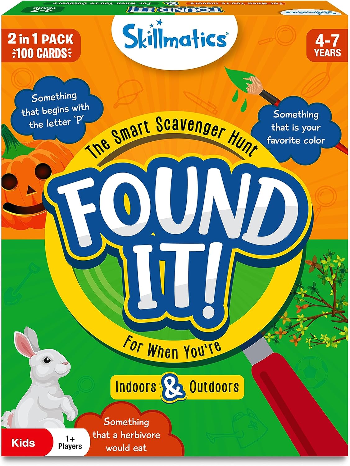 Skillmatics Outdoor Scavenger Hunt Card Game - Found It, Learning Toys, Educational Game Collections, Gifts for Kids, Boys, Girls and Families, for Ages 4, 5, 6, 7, Perfect for Home, School, Playdates