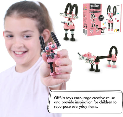 The Off Bits CareBit Build Your Own Robot Toy Construction Set, Educational Gift STEM Activities Learning Kit, Creative Build and Play Model Kit Steam Toys for 6 7 8 9 10+ Year Old Boys & Girls