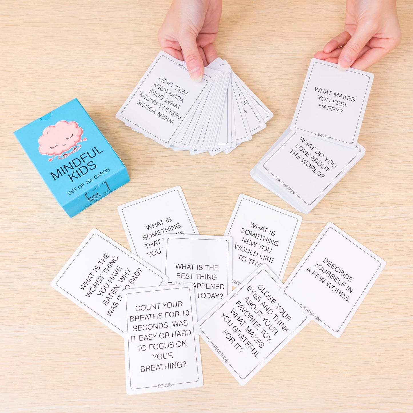 100 Mindfulness Conversation Cards for Kids - Enable Meaningful Conversations with Kids
