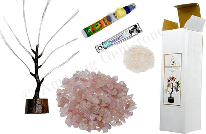 Multi Gemstone Chakra Decor Crystal Tree DIY Kits for Adults Kids, Makes a Perfect Office Table Feng Shui Tree Holistic Gifts for Women