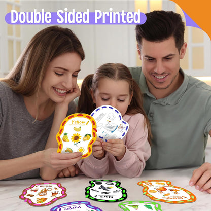 SpriteGru 9 Pieces Kids Lacing Cards, Double Sided Sewing Cards in 9 Vehicle Cards with 9 Colorful Laces, Imagination Development Lacing Toys Games for Children Educational and Learning Activity