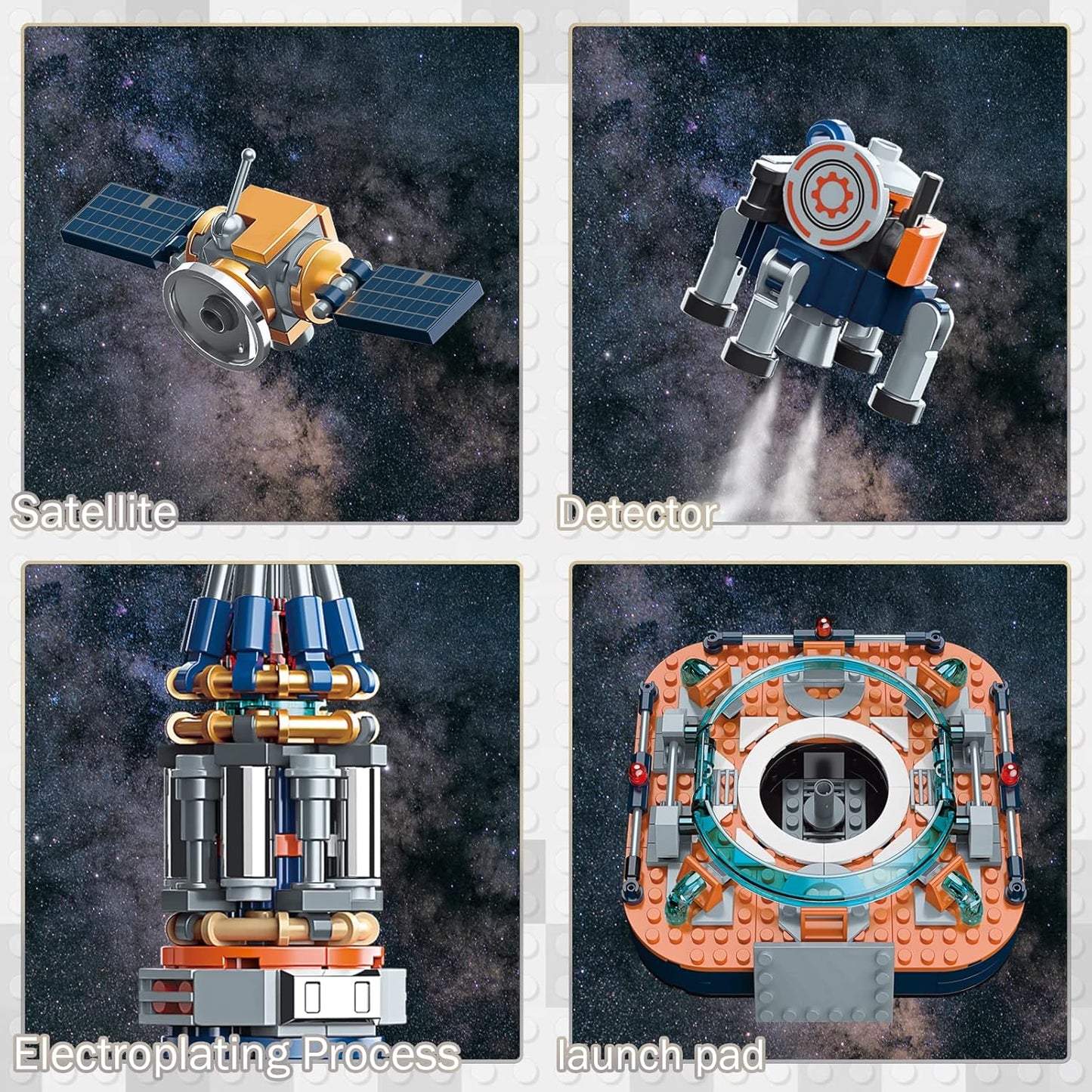 JMBricklayer Space Telescope Building Sets for Adults, Cool Space Planet Building Toys with Lights 70009, Space Exploration Telescope Model Kits for Adult, Ideal Gift for Space Lovers, Kid 14+(995PCS)