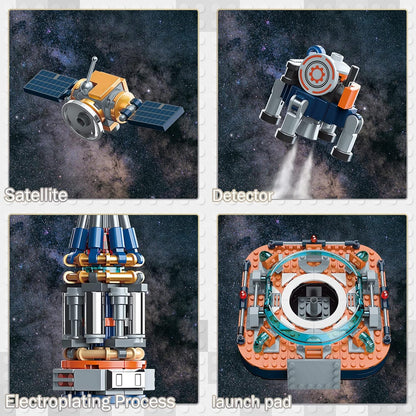 JMBricklayer Space Telescope Building Sets for Adults, Cool Space Planet Building Toys with Lights 70009, Space Exploration Telescope Model Kits for Adult, Ideal Gift for Space Lovers, Kid 14+(995PCS)