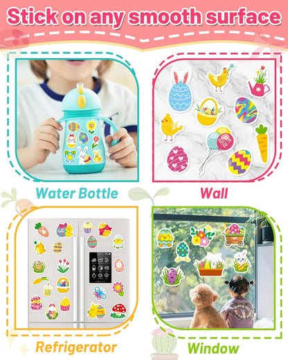 Halloween Sticker Books for Kids, Reusable Sticker Books for Toddlers, Halloween Travel Toys Acticities Crafts Birthday Gifts for Boys Girls Kids