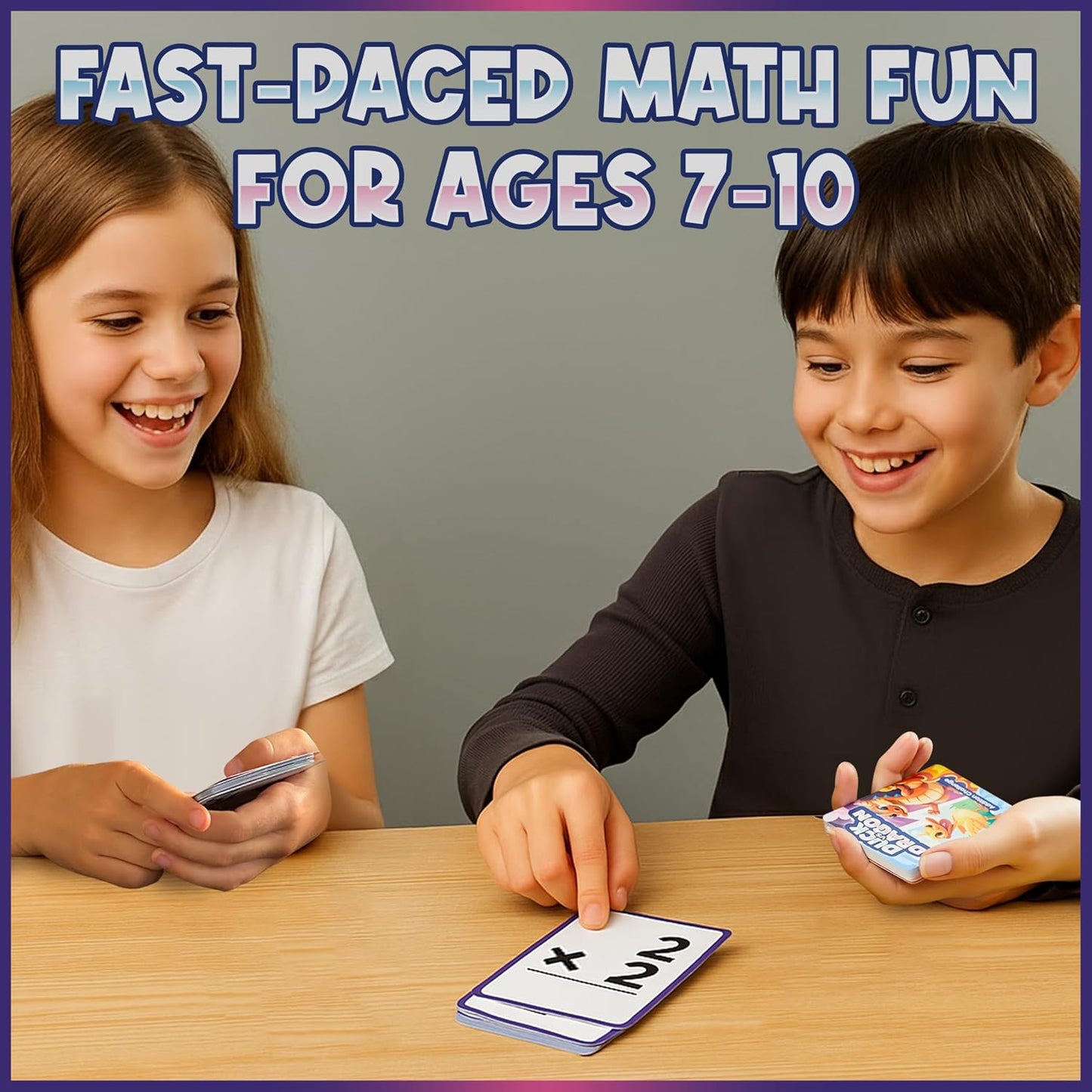 Ducks vs Dragons Multiplication Game - Math Games for Kids 8-12 - Fun Card Game for Learning Times Tables 0-12 - Math Facts Games for 3rd 4th 5th Grade