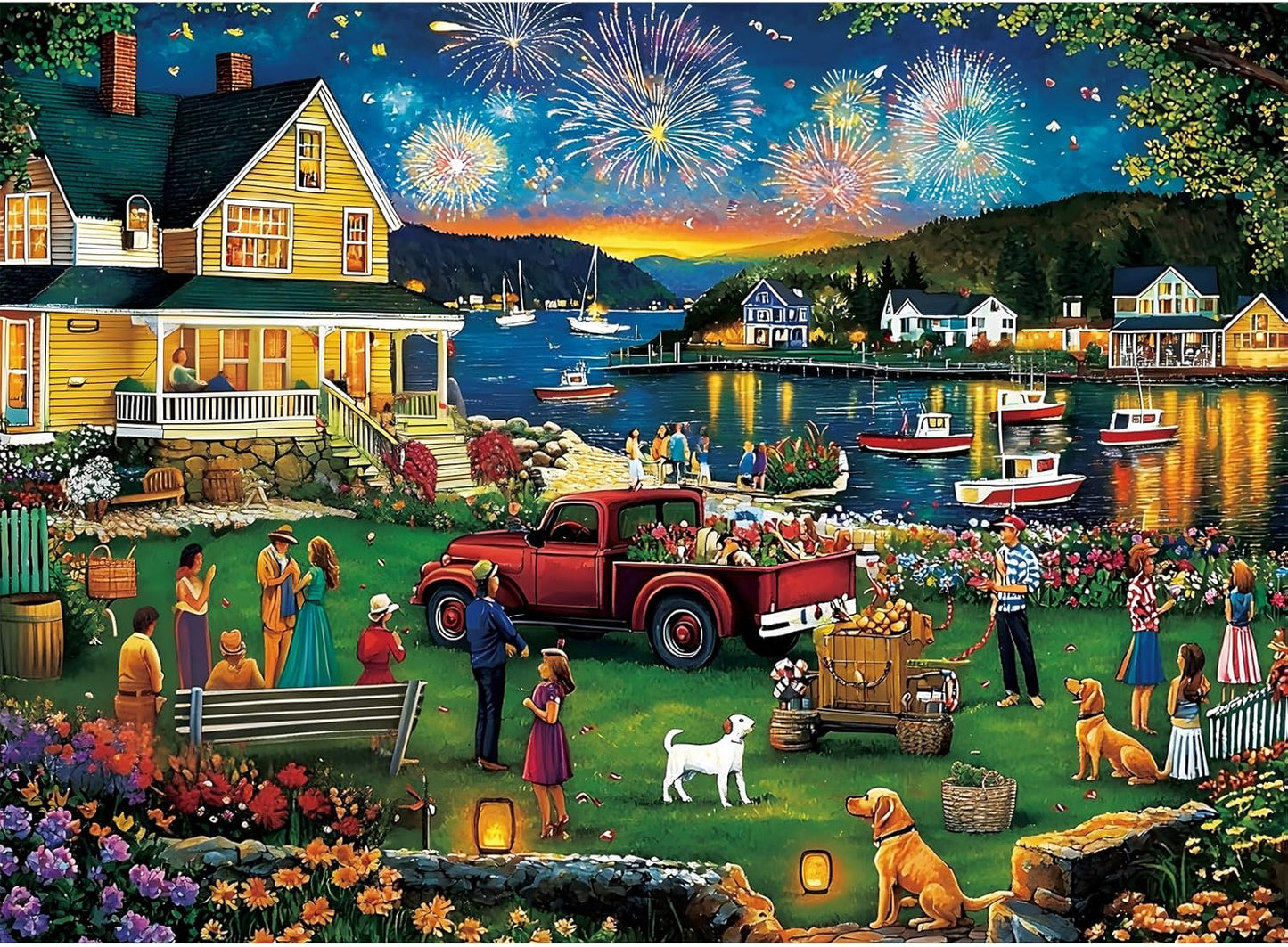 300 Piece Puzzles for Adults,Beautiful Nature Landscape Puzzle for Adults Kids Seniors,Recycled Cardboard Unique House Puzzle 300 Piece,Challenging Family Game Great Gift for Family Friends,20.5x15 in