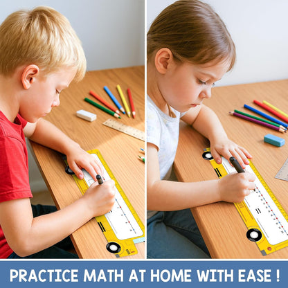 26 Pack Boho Number Line Dry Erase Boards Cards, 14"x4", Double-Sided, 0-10 on One Side & 0-20 on Other Side, Math Manipulatives for Student, Education Classroom Must Haves