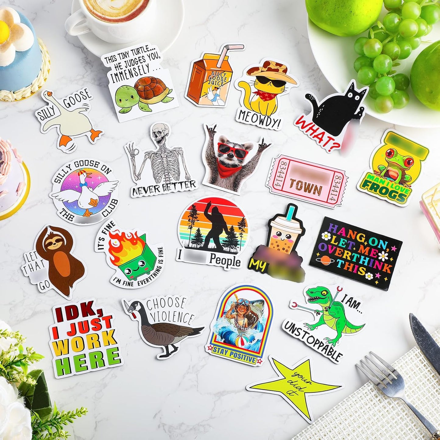 Ceenna 20 Pcs Funny Fridge Magnets Reusable Cute Animals and Words Fun Anime Refrigerator Magnets for Office Work Home Car Locker Cabinet Gifts Decorations(Classic Style)