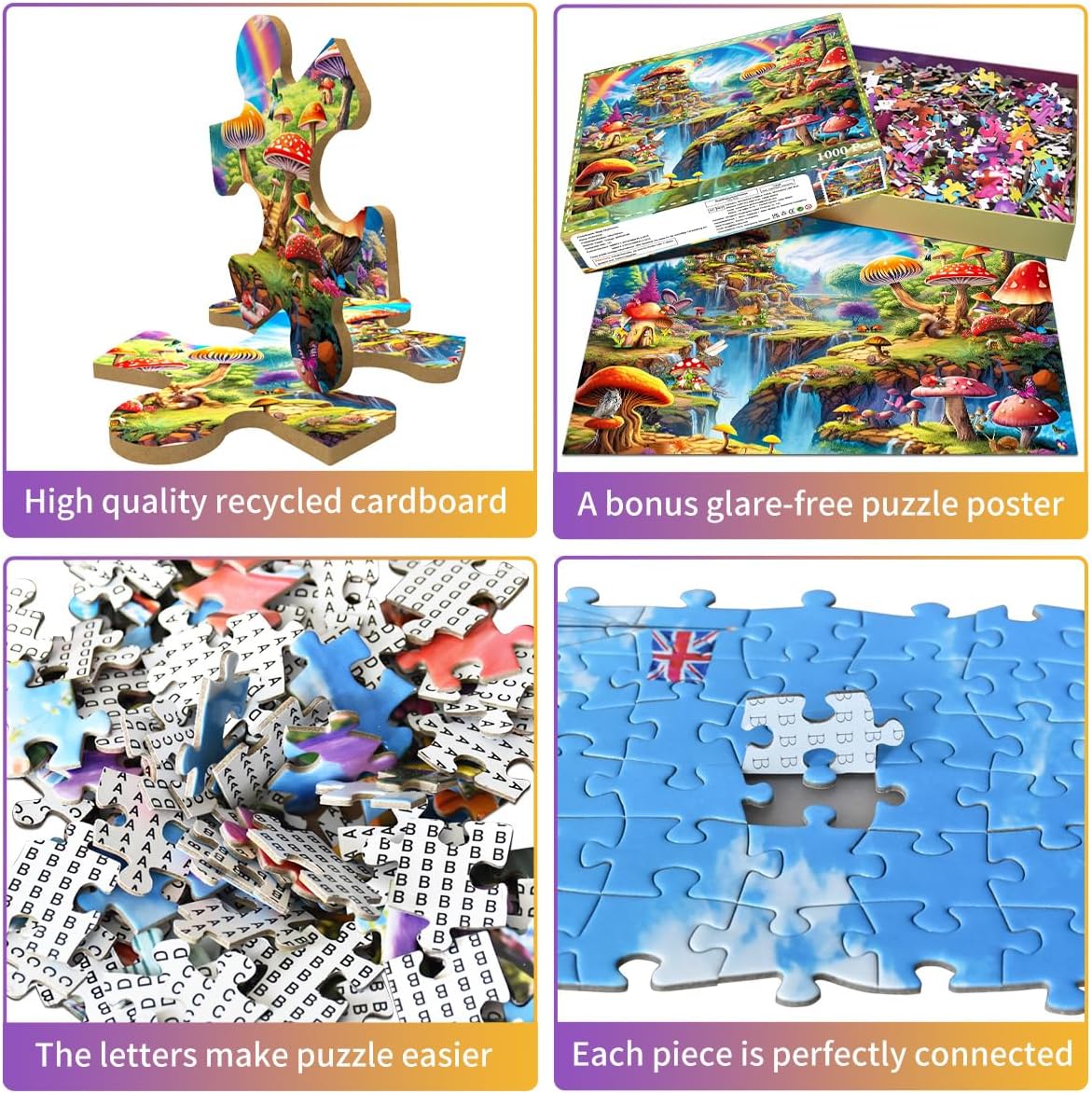 Jigsaw Puzzles for Adults 1000 Piece Puzzle for Adults 1000 Pieces Puzzle 1000 Pieces-Idyllic Rural Summer Landscape