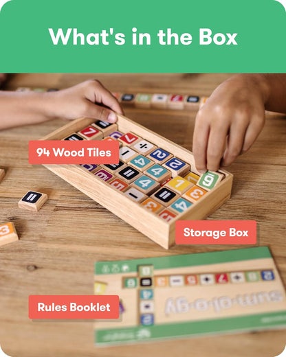 SimplyFun Sumology Math Game - One of The Most Fun Math Games for Kids Ages 8-12 - Practice Addition, Subtraction, Multiplication and Division - 2 or More Players or Play in Teams!