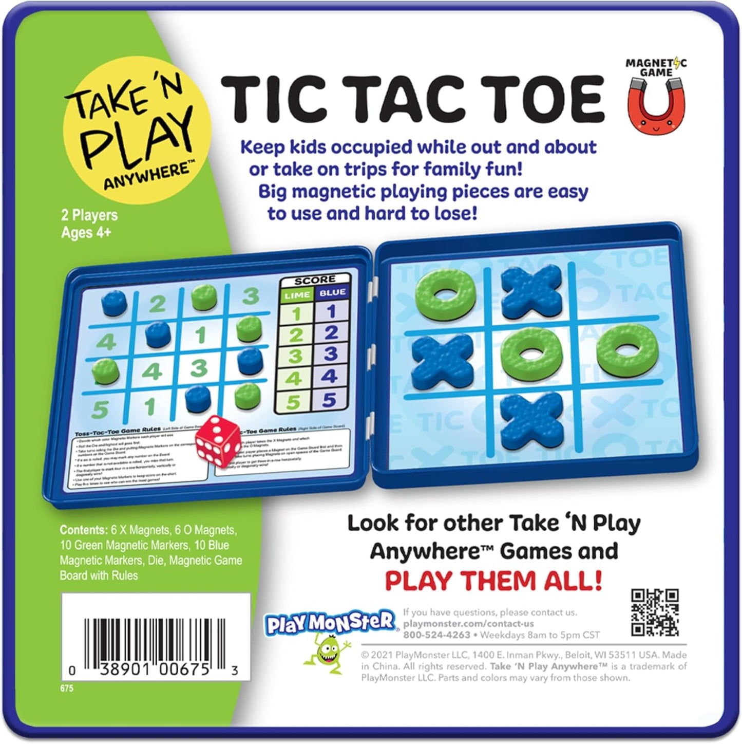 PlayMonster Take N Play Anywhere — Hangman — Easy to Use, Hard to Lose — Fun on the Go Travel Game — For Ages 5+