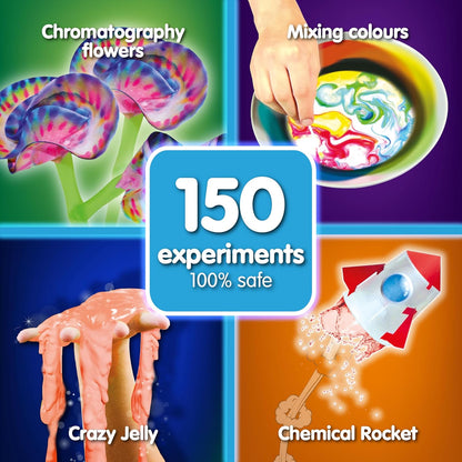 Science4you 150 Science Experiments for Kids Ages 8-12 - Super Science Kits for Kids, Chemistry Set + Stem Toys, Gifts for Boys and Girls Age 8 9 10+