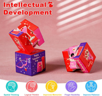 48 Pack Mini Cube Bulk, 1.18 Inch 3x3x3 Small Puzzle Cubes Set, Birthday Party Favors, Classroom Rewards Prizes, Stocking Stuffers, Easter Basket Fillers for Kids