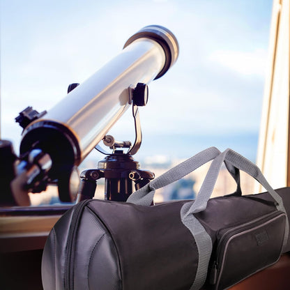 USA Gear Refractor Telescope Case - Holds Telescopes/Tripod 21 to 35 inches - Adjustable Extension, Storage Pocket, Strap - Compatible with ToyerBee, Gskyer, NASA, Celestron Telescope Bags and Cases
