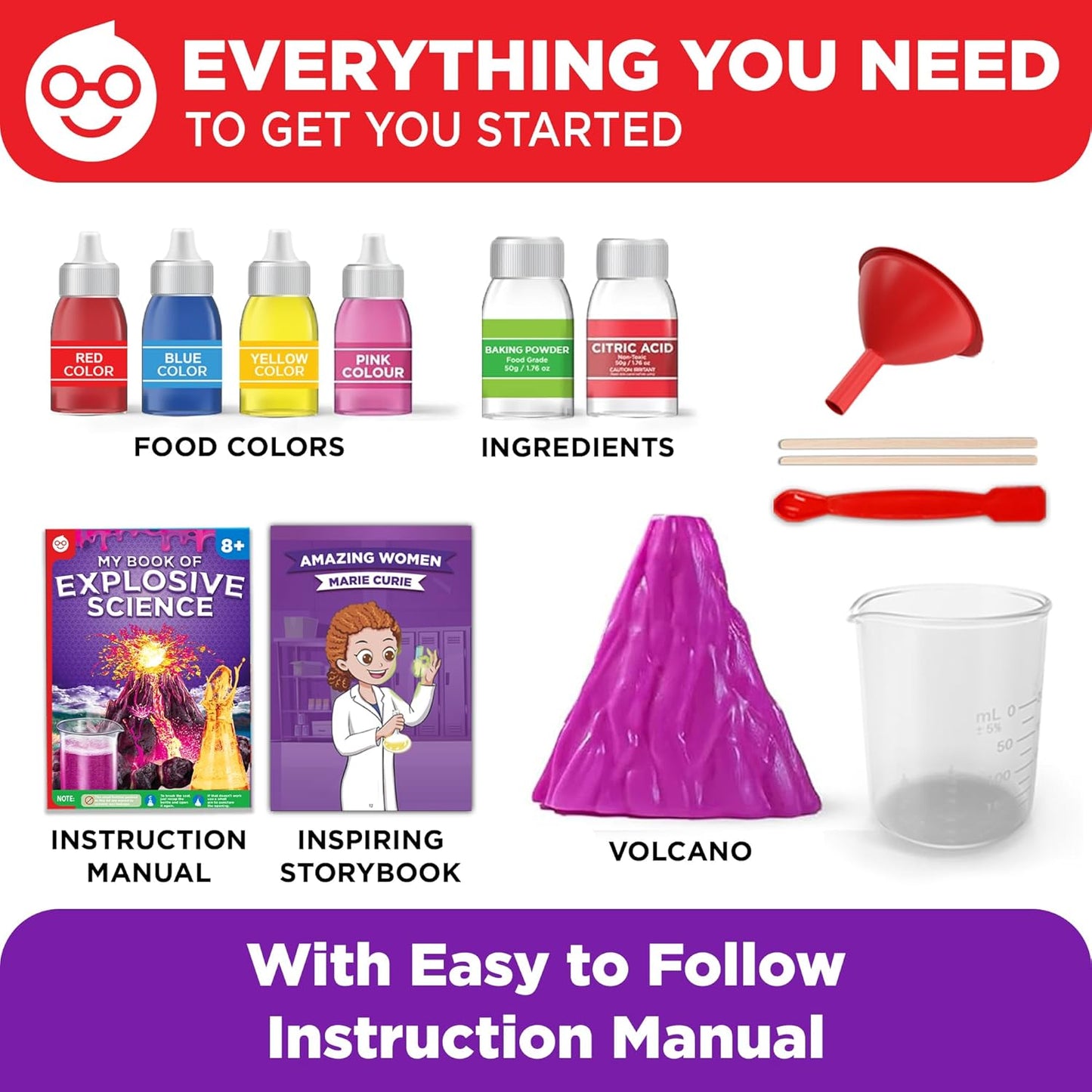 Doctor Jupiter Preschool Science Kit for Kids Ages 3-5 | Toddler Learning Activities, Birthday Gift Ideas for 3-4-5 Year Old Girls | Learning & Educational Toy STEM Kit with 100+ Experiments