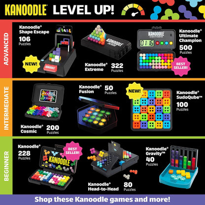 Educational Insights Kanoodle Fan Edition - 20th Anniversary (Magenta) - 3D Puzzles for Kids, Teens, and Adults, Brain Teasers for Kids 8-12, Challenging Logic Puzzles, Single Player Puzzle Toys