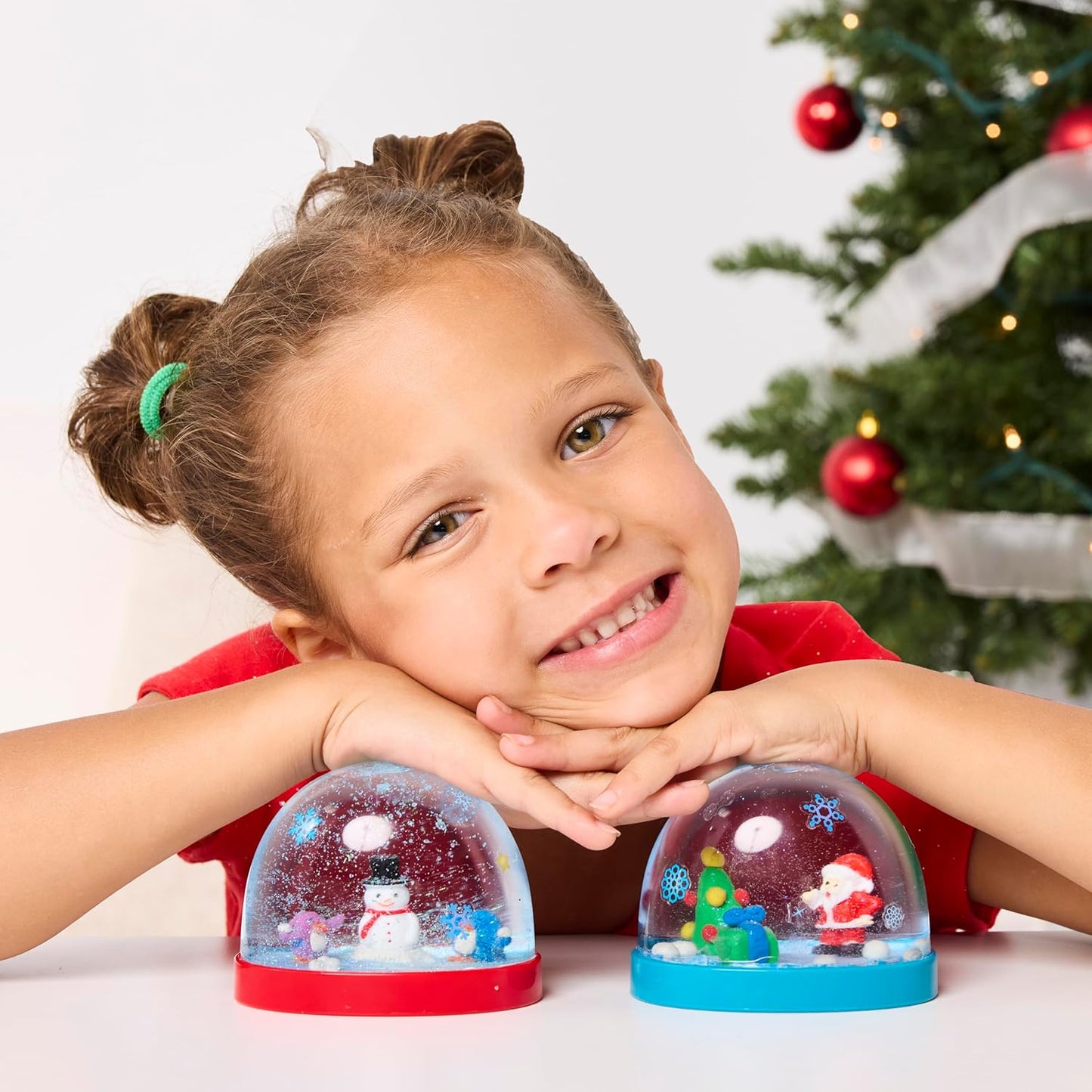 Creativity for Kids Make Your Own Holiday Snow Globes - Gifts and Crafts for Girls, Create 2 Snow Globes, Holiday Crafts for Children, Christmas Activities (Ages 6+)