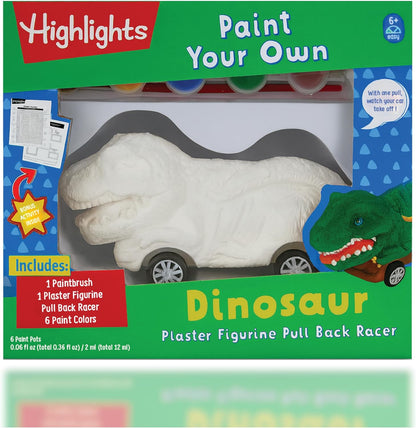Highlights Paint Your Own Plaster Figurine & Activity Kits – DIY Art Sets with Figurines, Paints, Brush & Bonus Activities – Multiple Themes – Ages 6+
