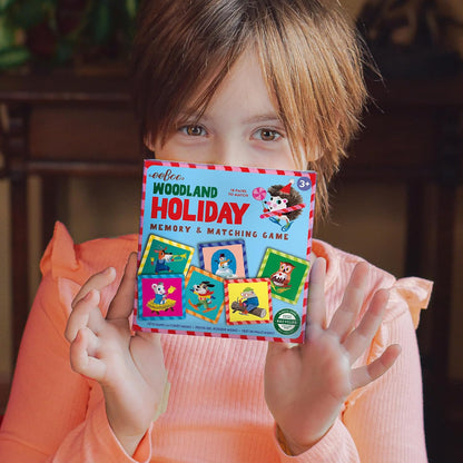 eeBoo: Memory & Matching Game- Little Birds- 18 Illustrated Matching Pairs, Concentration Tile Game, Informational Insert, Kids Ages 4+, 1-4 Players
