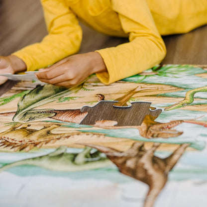 Melissa & Doug Dinosaurs Floor Puzzle - 48 Pieces (2 Feet x 3 Feet Assembled) - FSC Certified