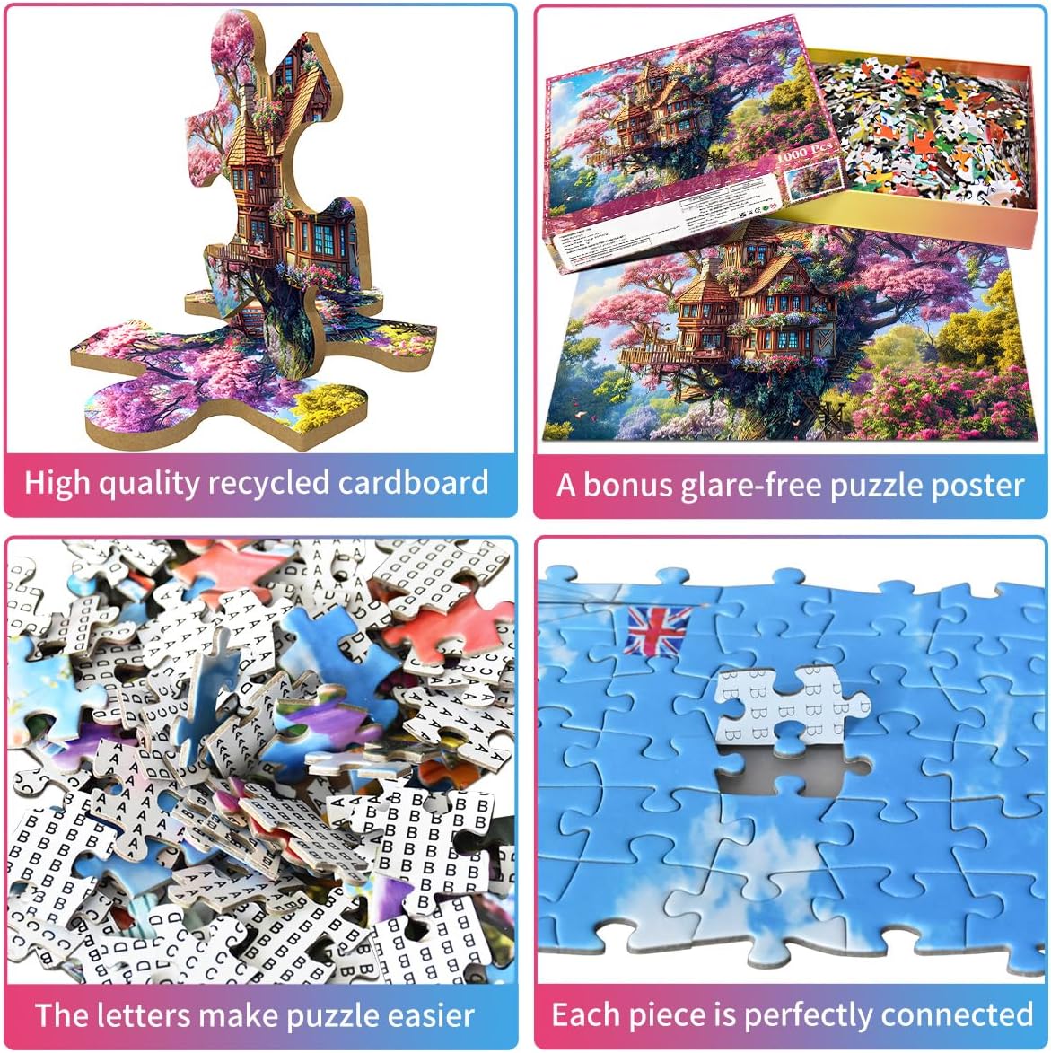 Jigsaw Puzzles for Adults 1000 Piece Puzzle for Adults 1000 Pieces Puzzle 1000 Pieces-Idyllic Rural Summer Landscape