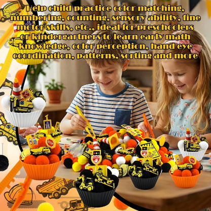 270 Pcs Numbers and Letters Sensory Bin Items Back to School Counting Sorting Sensory Bin Filler Fine Motor Numbers and Letters Geometric Figure Counts for Easter Spring Summer Sorting