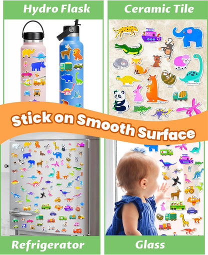 Walenced Reusable Sticker Book for Toddlers, Stickers for Kids, Toddler Sticker Book, Toddler Craft Activities, Toddler Travel Toys Ages 3 and Up Boy Girl Birthday Gifts