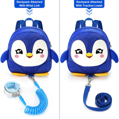 Accmor Toddler Harness Backpack Leash, Cute Dinosaur Backpacks with Anti Lost Wrist Link, Cute Mini Child Backpack Wristband Tether Strap and Protection Leashes for Boys Girls Aged 1-3 Years