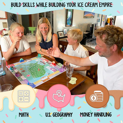 Ice Cream Empire by Empire Games –Strategic Family Game for Adults, Teens & Kids Ages 7+, Build Your Ice Cream Business Board Games for Adults & Kids, Educational Kids Games for Game Night Fun