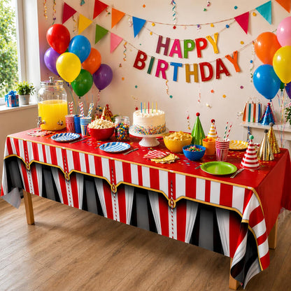 Blue Orchards Science Table Covers (Pack of 3) - 54"x108" XL - Science Birthday Party Decorations, Chemistry Party, Laboratory Theme Table Cloth