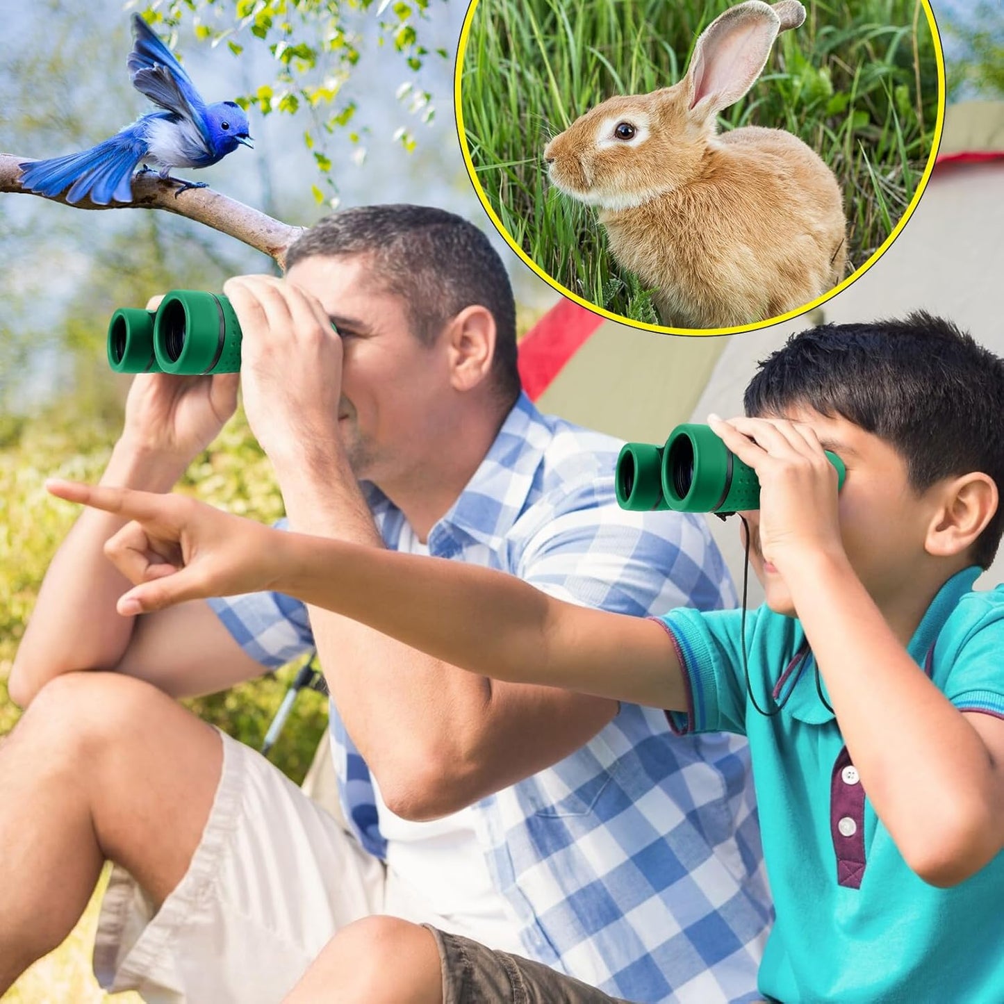 ESSENSON Binoculars for Kids Toys Gifts for Age 3-12 Years Old Boys Girls Kids Telescope Outdoor Toys for Sports and Outside Play, Bird Watching, Birthday Presents