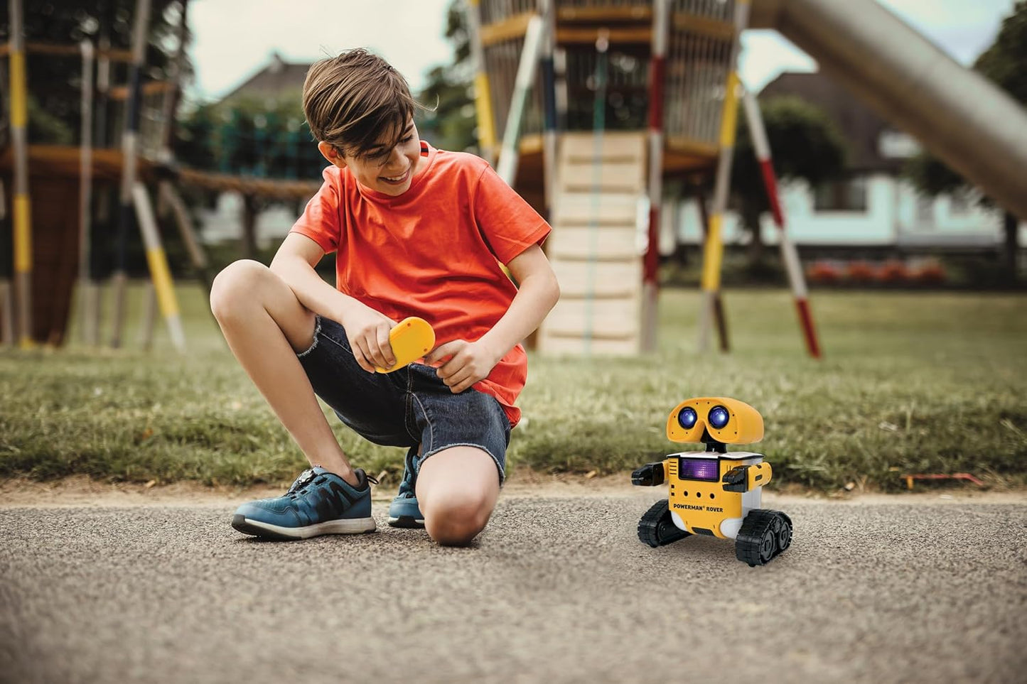 LEXiBOOK Powerman Max - Remote Control Walking Talking Toy Robot STEM Programmable Dances Sings Telling 10,000 Stories 300+ Learning Quiz Shooting Discs and Voice Repeat for Kids 4+ - ROB80EN, White